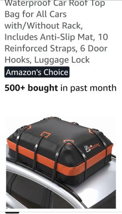 Asinking Car Rooftop Waterproof Cargo Carrier For All Cars With Or Without Rack