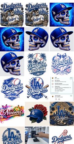 LA Dodgers Digital Art Design Collection t shirts
