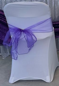 Lavender Organza Chair Sashes