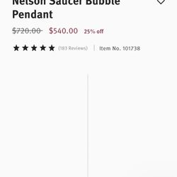 Herman Miller Pendant Lights.   