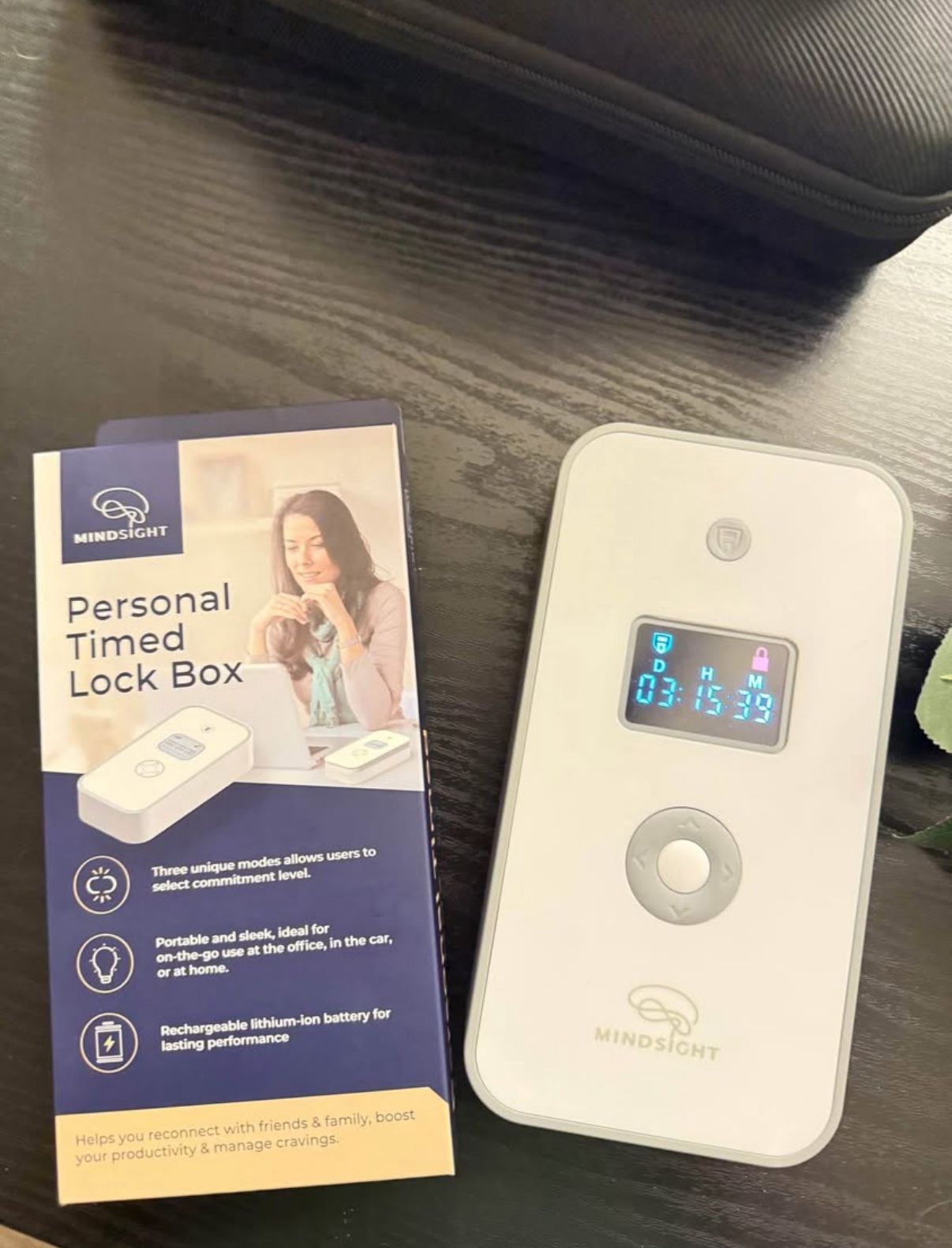 MindSight White Electronic Lockbox