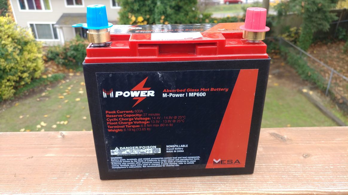 MESA Power MP600 AGM battery