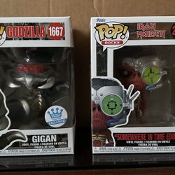 Gigan And Eddie Funko Pops