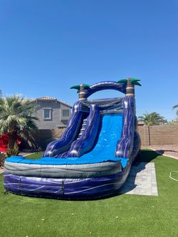 15ft purple marble slide