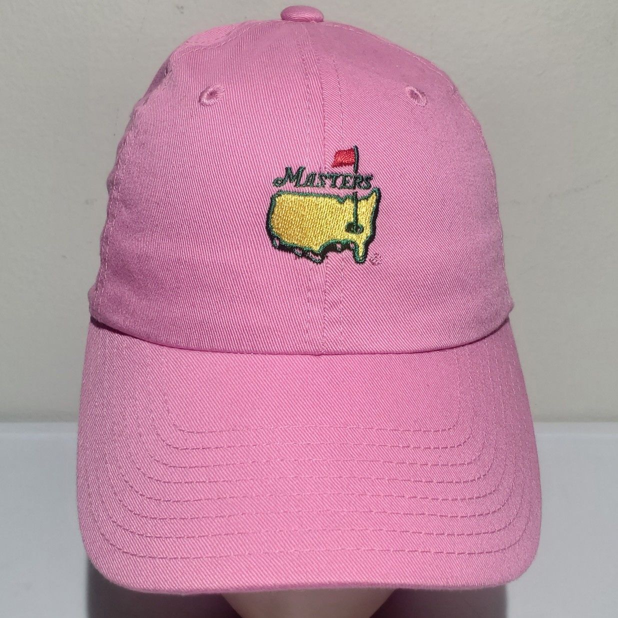 The Masters Pink Strapback Adjustable Hat Golf Cap Magnolia Lane
