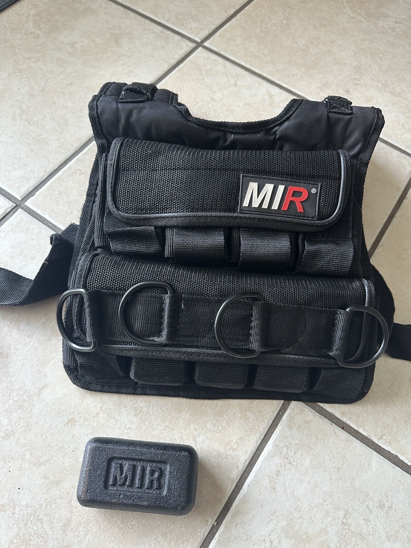 MIR PRO Weighted Vest 60lbs Solid Iron Weights