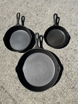 3-notch Lodge 6 Cast Iron Skillet 