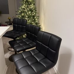 PU Leather Kitchen Stools (Set of 4)