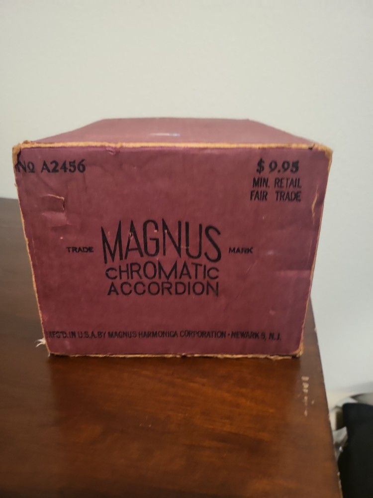 Magnus Chromatic  Accordion In Original Box!!!!