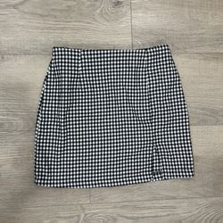 Grid Pattern Skirt