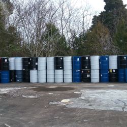 55 gall. Metal Barrels like new!