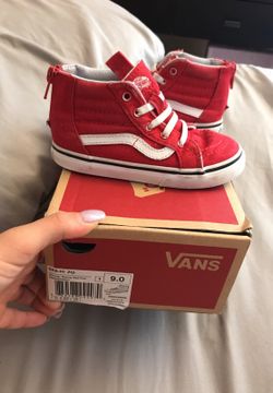 ***MUST SEE*** VANS TODDLER SZ9*UNISEX VARSITY RED