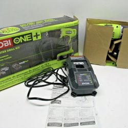 *NEW* Ryobi P1810 18-Volt ONE+ Lithium-Ion Cordless Drill Driver Kit LOT 0556
