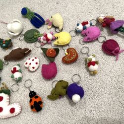 Handmade Felt Keychains