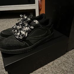 Travis Scott Black Phantom 1s Size 10.5