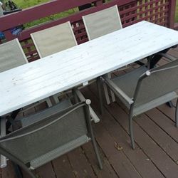 Large Outdoor Table & Chairs