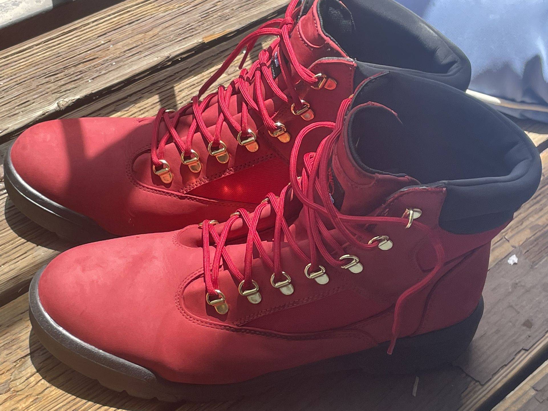 Red Timberlands Size 13 