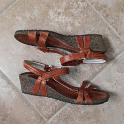 Teva Ventura Cork Wedge Strappy Sandals 8½