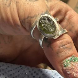 Raw Multivite Meteorite Ring