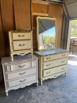 My white Drexel bedroom furniture from when I was a child