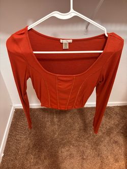 Bozzolo Ribbed Crop Top Small