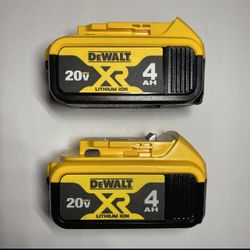 DEWALT 20-Volt MAX XR Premium Lithium-Ion 4.0Ah Battery Pack (2-Pack)