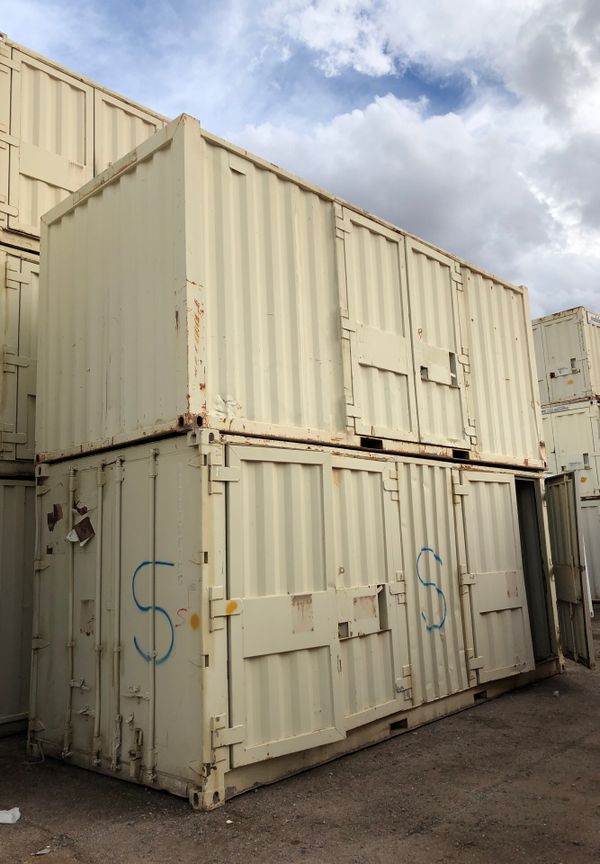 LOCAL 8x20 shipping container connex storage with two side cargo doors