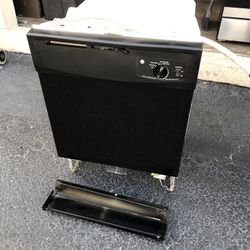 GE Black Dishwasher 