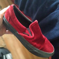 VAN'S VELVET SLIP-ON'S 