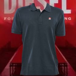 Diesel polo Smith with patch logo Navy US L