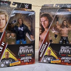 WWE Elite : Shawn Michaels & Triple H [ Degeneration - X ] Elite Action Figures Lot [ NO BAF ]