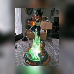 Dragon Ball Z 10" Vegeta Light Figurine Meet By Sunrise Library 