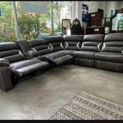 Kincord Dark Gray 4 Piece Power Reclining Sectional Couch 👉👉 Living Room 👍 Delivery Available 👍 Great Financing Options ✅
