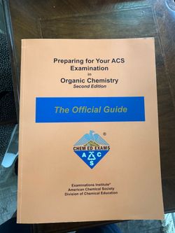 ACS Organic Chemistry test 1+2 book