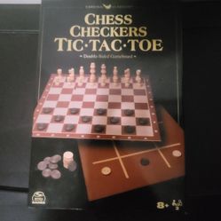 Cardinal Classics: Chess Checkers Tic Tac Toe