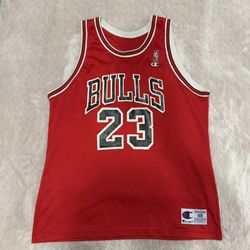 Vintage 90’s Jordan Chicago Bulls Champion NBA Jersey Size 48