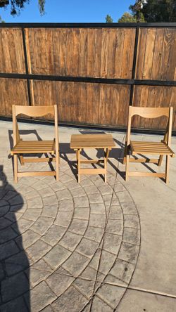 Outdoor Bistro Set Foldable Small Table And Chair Set