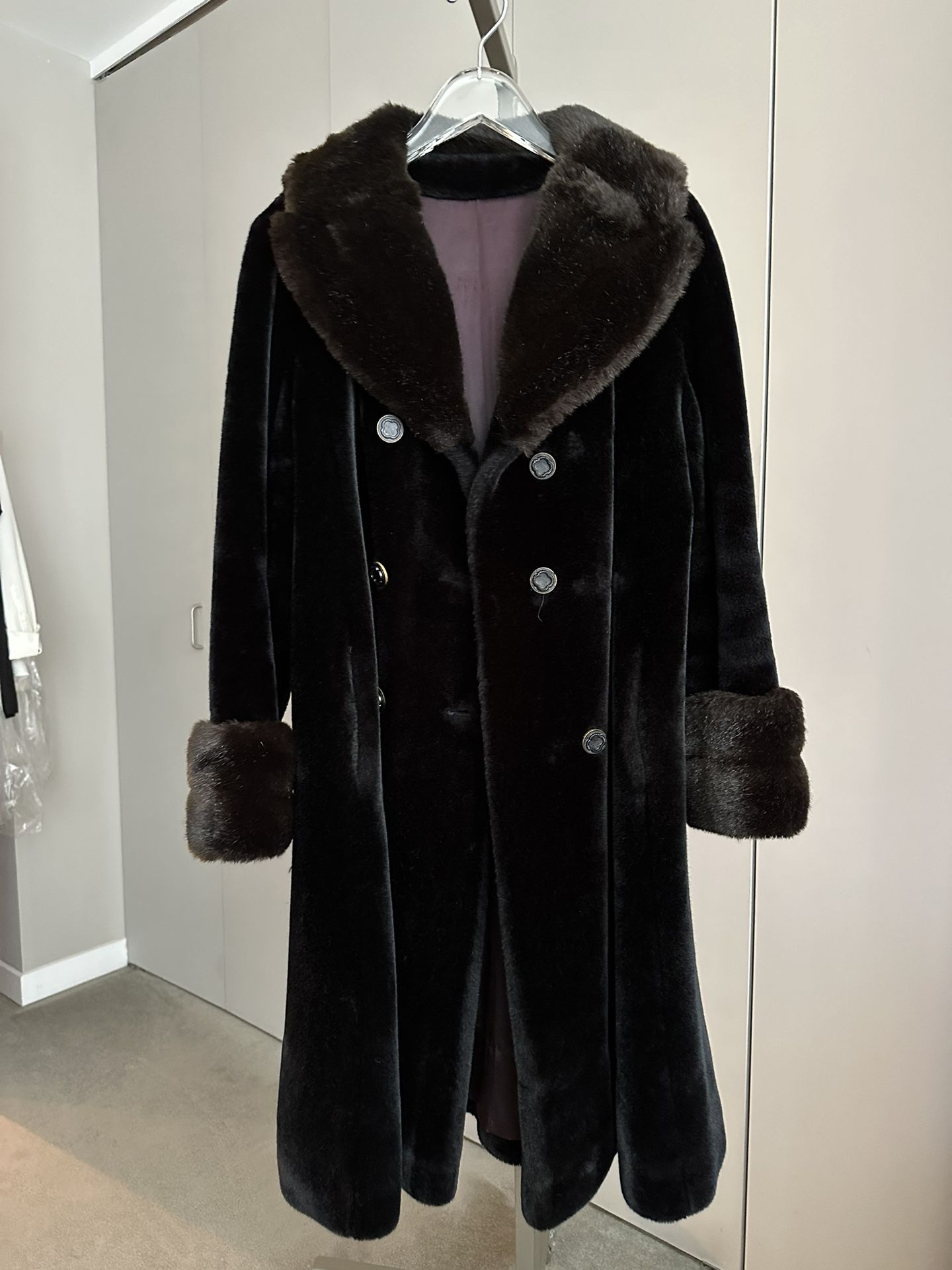 Vintage Borgazia Faux Fur Coat