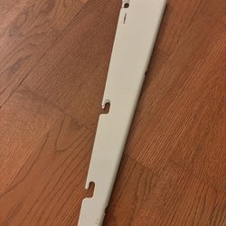 ShelfTrack 12.5 in. L White Steel Adjustable Shelving Track Bracket