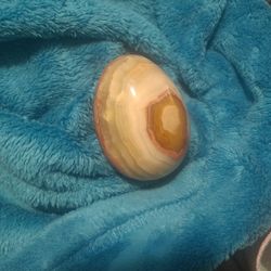 Vintage Banded Agate Egg