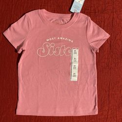 Cat & Jack Toddler Girls' "Most Amazing Sister" Graphic T-Shirt Size 2T