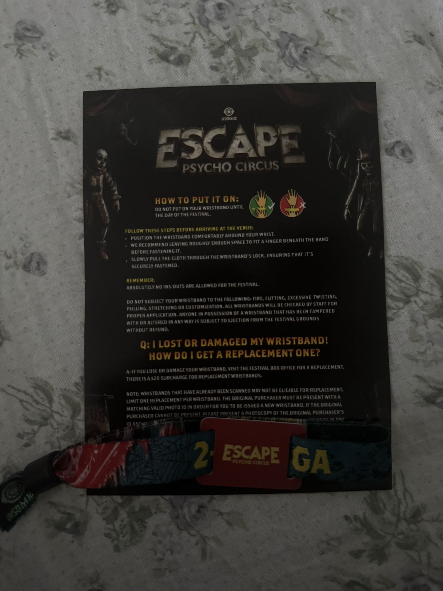 Escape 2 Day GA