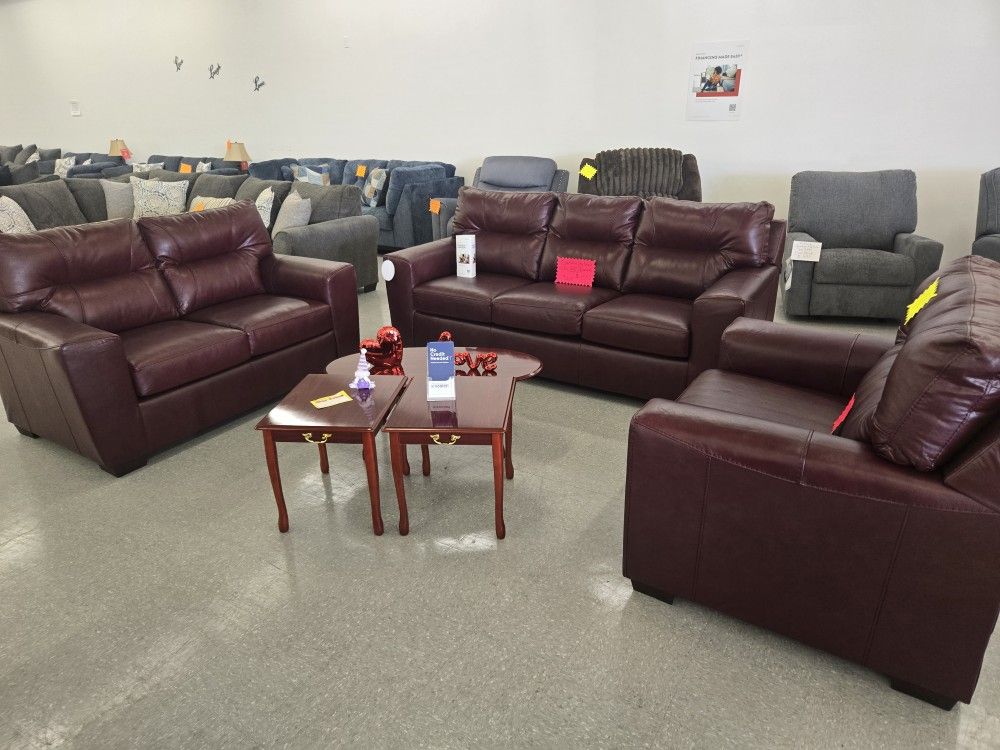 3 PC Genuine Leather Set