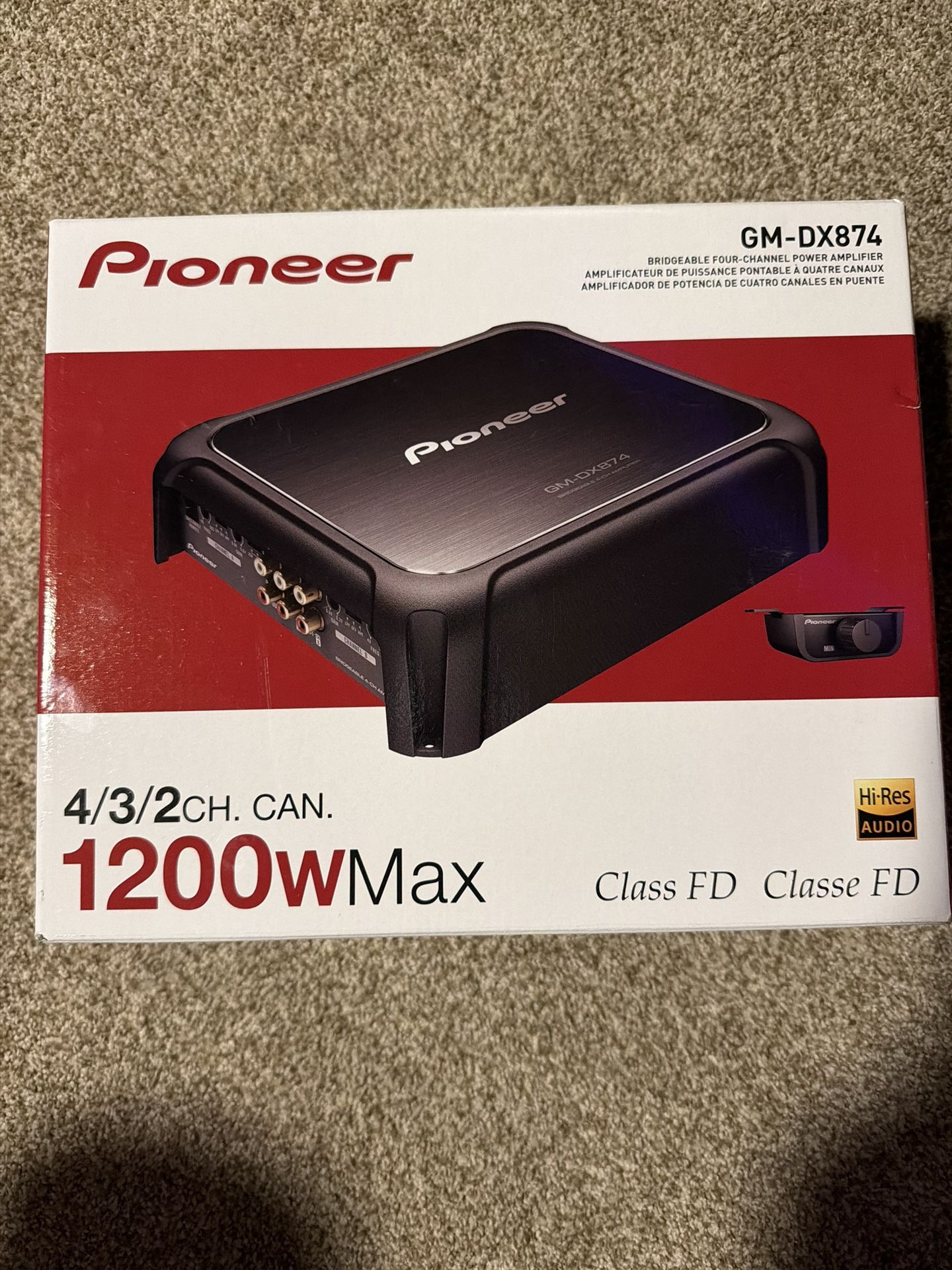 Pioneer GM-DX874 4-Channel Amp