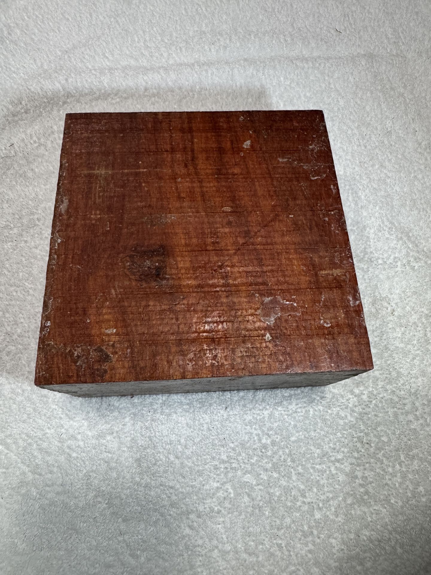 Granadillo Wood Turning Blank – 6” x 6” x 3” | Premium Exotic Hardwood Bowl Blank