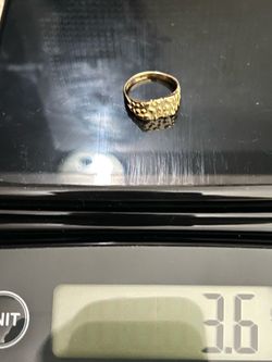 14k solid nugget ring