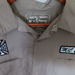 Vintage West Coast Choppers Embroidered Shirt 2xl 