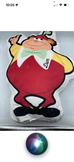 Disney parks tweedle dee and dum pillows  set of 2