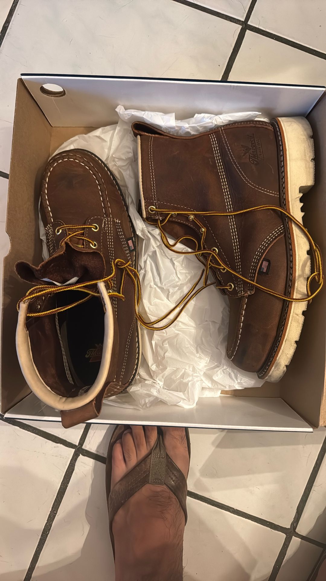 Thorogood Size 10.5 Steel Toe Work Boots