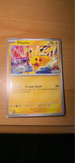 Pikachu promo card